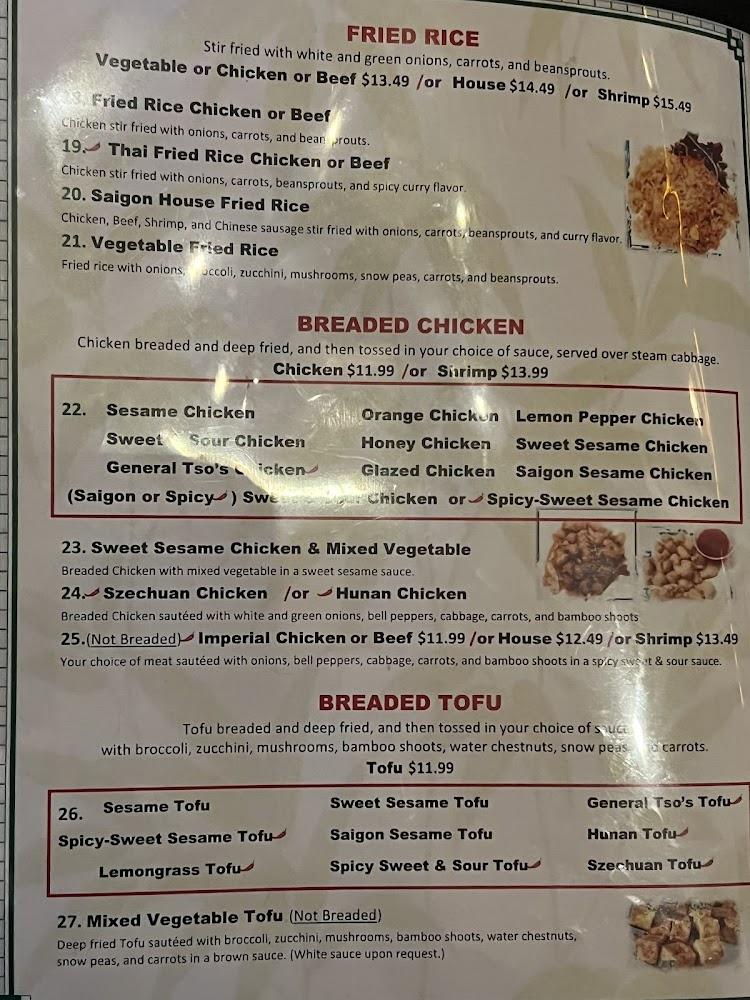 Saigon Kitchen Tifton Menu image 3